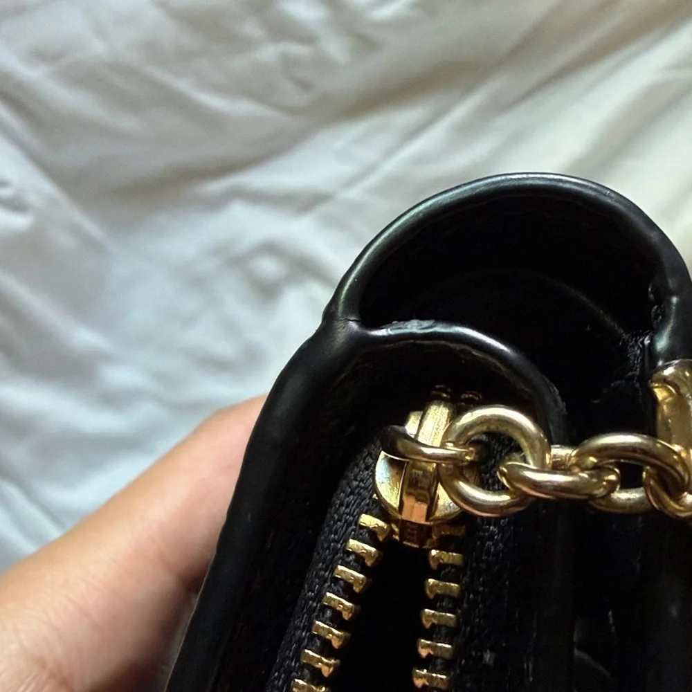 Coach Snap Black Leather Wallet - Picture 7 of 10